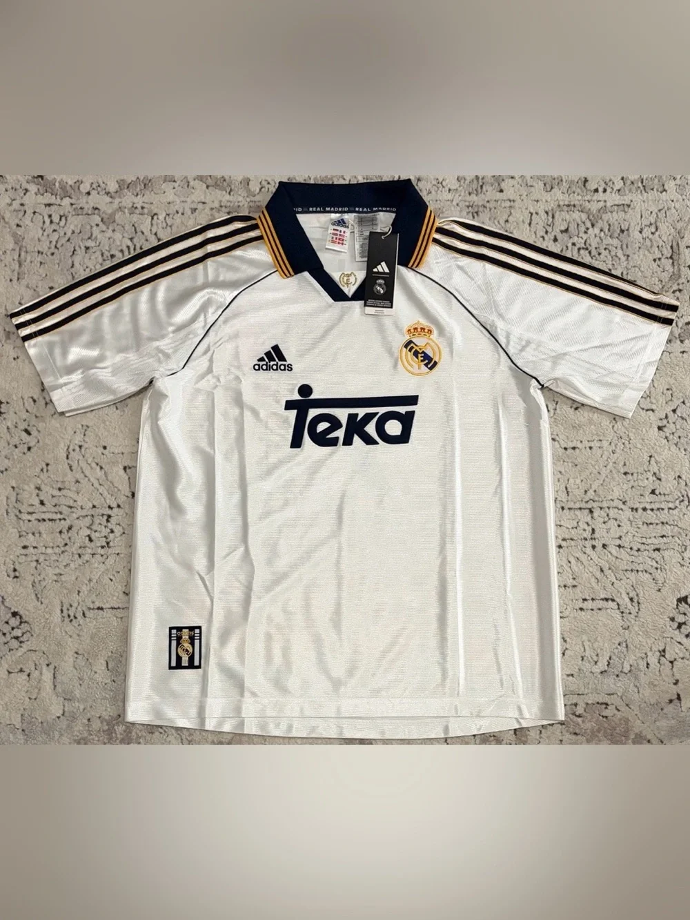 Adidas Authentic 1999/2000 Real Madrid Guti #14 Reissue JJ3801 Jersey Men’s Sz M